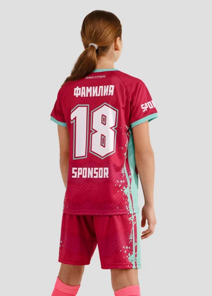 Футбольная форма для девочек FUT-K09-SUBL