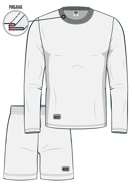 Детская футбольная форма с лонгсливом FUT-K13-SUBL